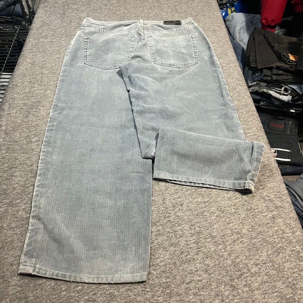 Levis SilverTab Baggy Mega Wide Leg Corduroy Pants Blue Gray 34x30 Mens